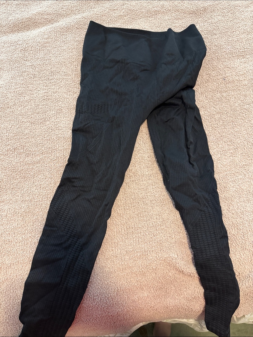 Fabletics Kids Black Seamless Ribbed Acti